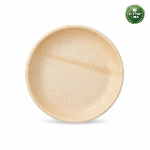 Organic Palm Round Plate - 25 cm