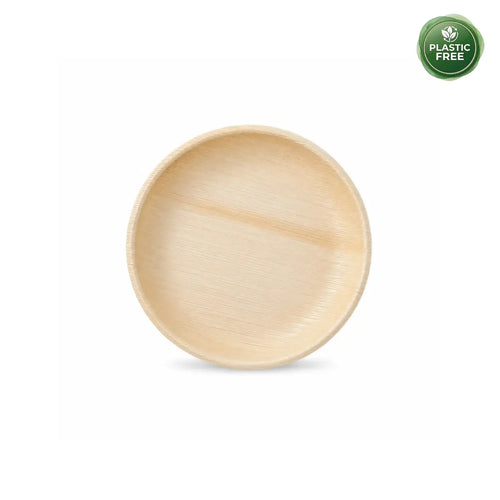 Organic Palm Round Plate - 15 cm