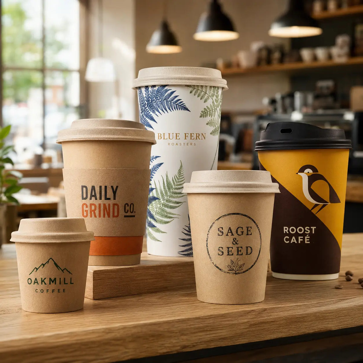 Bedrukte koffiebekers met logo voor horeca