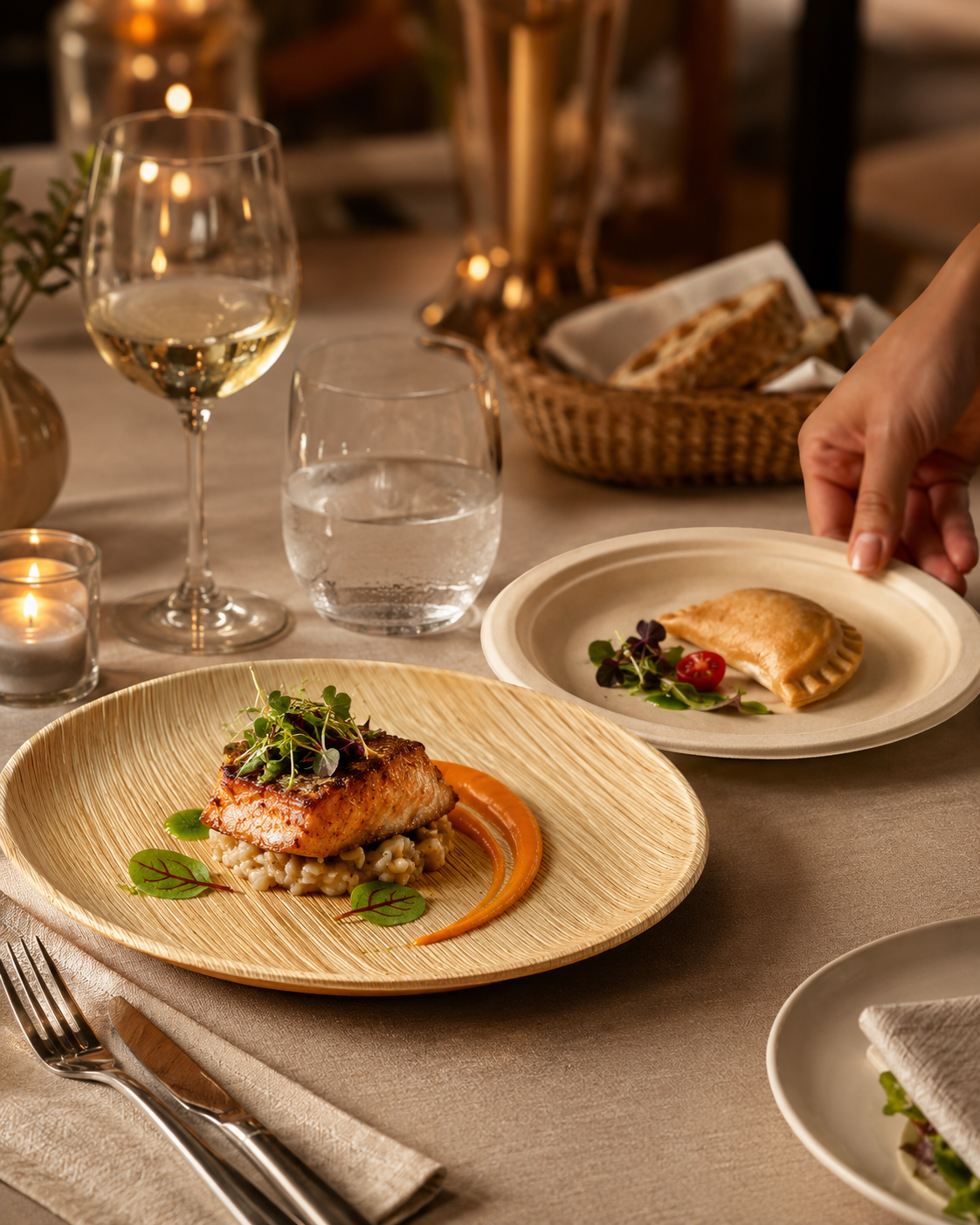 Leverancier composteerbaar palmblad en bagasse servies voor horeca