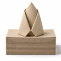 Premium Wegwerp Beige Airlaid Papieren Dinerservet – 40x40cm | 2-laags, 1/8 Gevouwen, Zacht & Absorberend