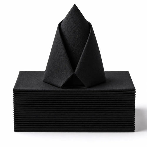 Black Airlaid Dinner Napkin