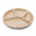 Organisch Palmblad Maaltijdbord met 4 Vakken - 30 x 3 cm