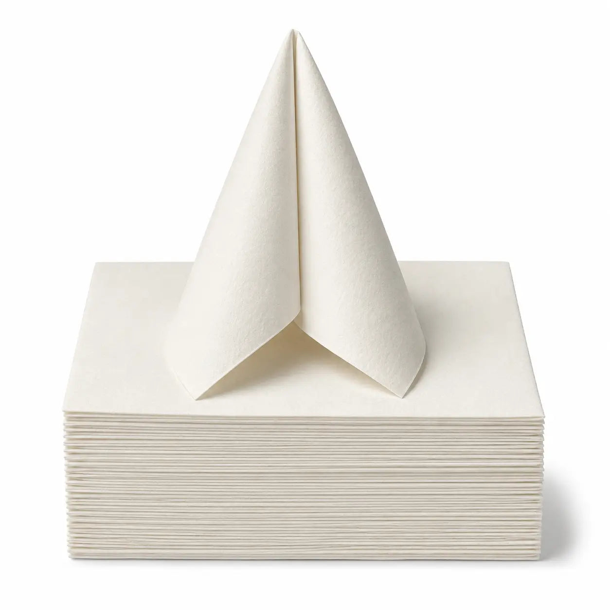 Premium Wegwerp Wit Airlaid Papieren Dinerservet – 40x40cm | 1/8 Gevouwen, Zacht & Absorberend