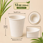 Milieuvriendelijke 12 oz Ronde Bagasse Beker - 350 ml
