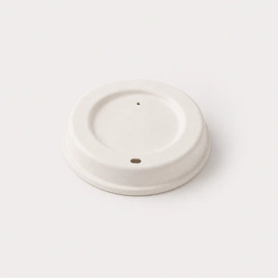 Eco Friendly 8 oz Round Bagasse Cup Lid – Ø 8.5 × 2 cm