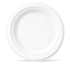 Milieuvriendelijk Bagasse Rond Bord - 25 cm