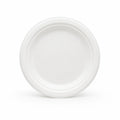 Eco Friendly Bagasse Round Plate - 18 cm