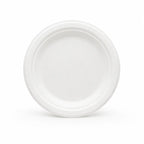Eco Friendly Bagasse Round Plate - 18 cm
