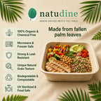 Organic Palm Leaf Square Deep Bowl | 11×11×3 cm