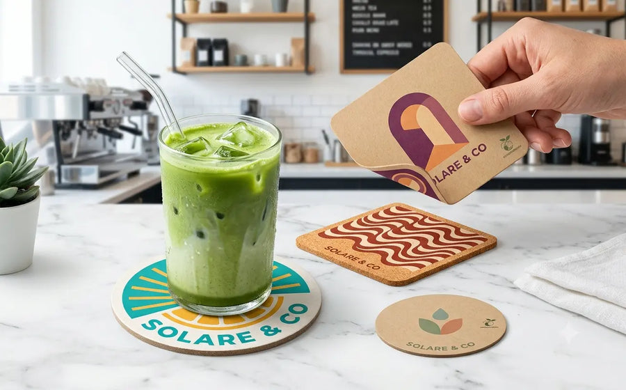 Printed kraft coaster