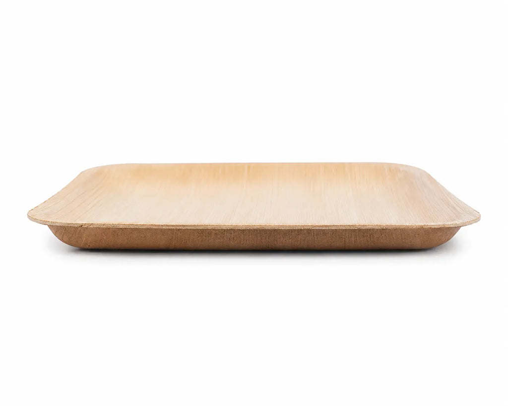 Organisch Palm Vierkant Bord - 18 cm