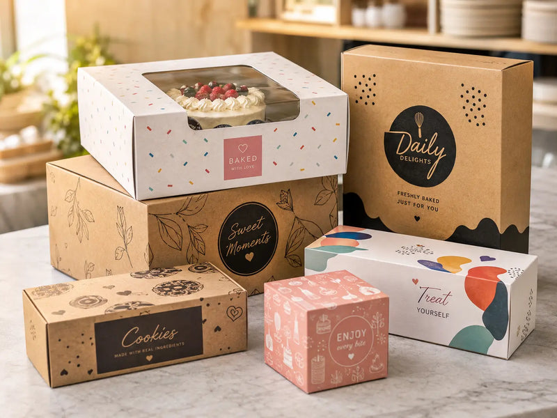 Bakkerijdoos met bedrukte branding