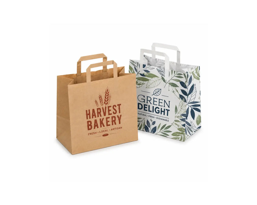 Custom printed kraft paper carry bag