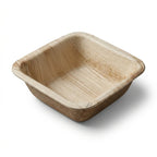 Organic Palm Leaf Square Deep Bowl | 11×11×3 cm