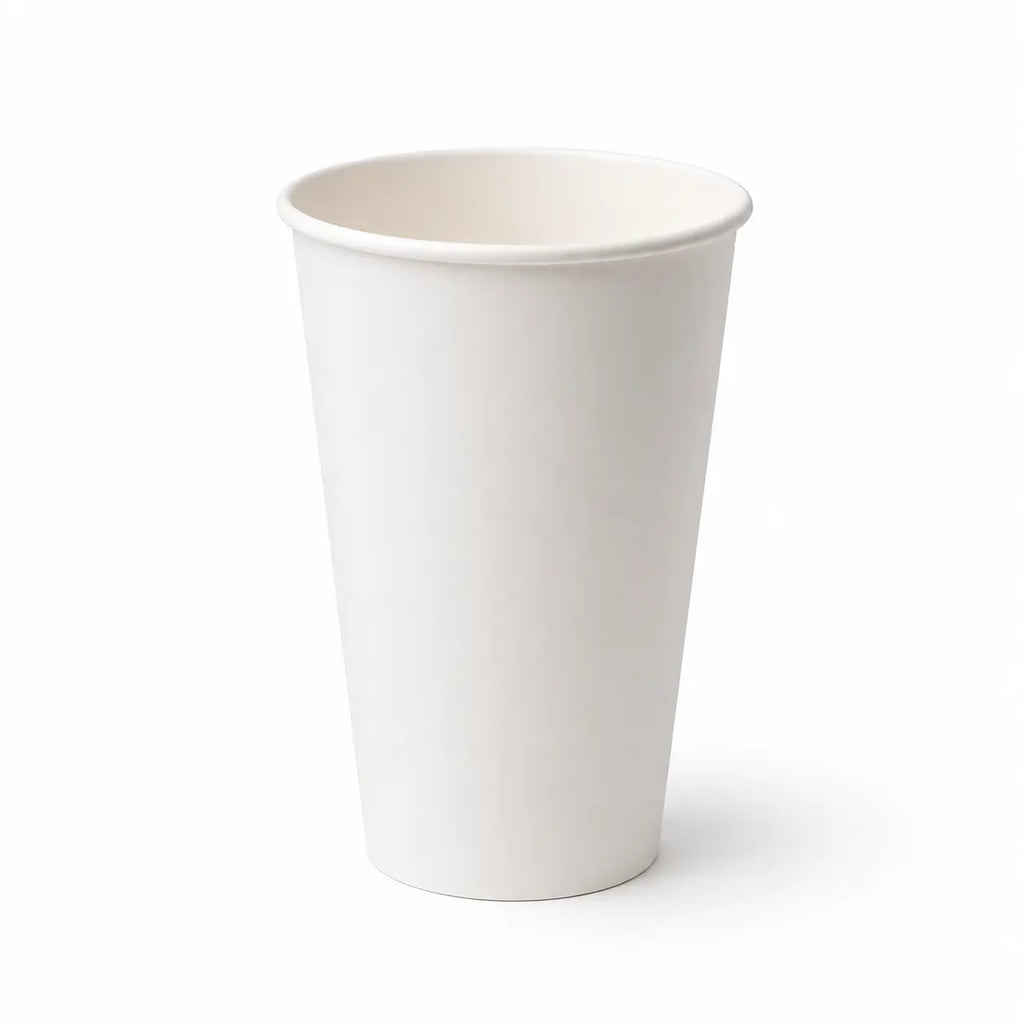 Milieuvriendelijke 16 oz Wegwerp Papieren Warme Beker – 500 ml Witte Thee- & Koffiebeker