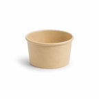 Eco-Friendly 3 oz Disposable Bamboo Paper Ice Cream Cup – 90 ml | 7.2 x 6.2 x 4 cm