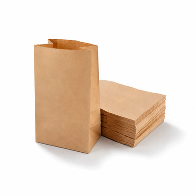 Eco-Friendly Disposable Brown Kraft Paper Takeaway Sandwich Bag – 23x15x7 cm