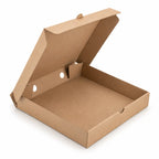 Eco-Friendly 12 Inch Disposable Brown Kraft Paper Pizza Box – 32 x 32 x 4.5 cm