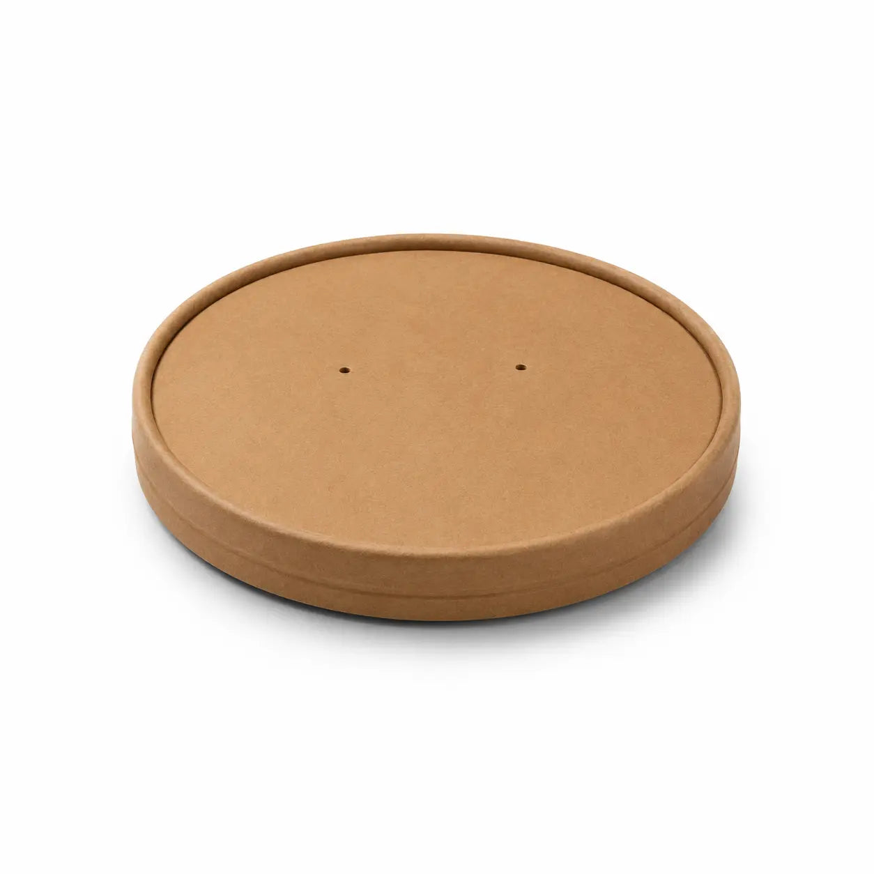 Milieuvriendelijk Wegwerp Bruin Kraftpapieren Deksel voor Saladekom - 16,6 cm Diameter | Past op 750ml / 26oz