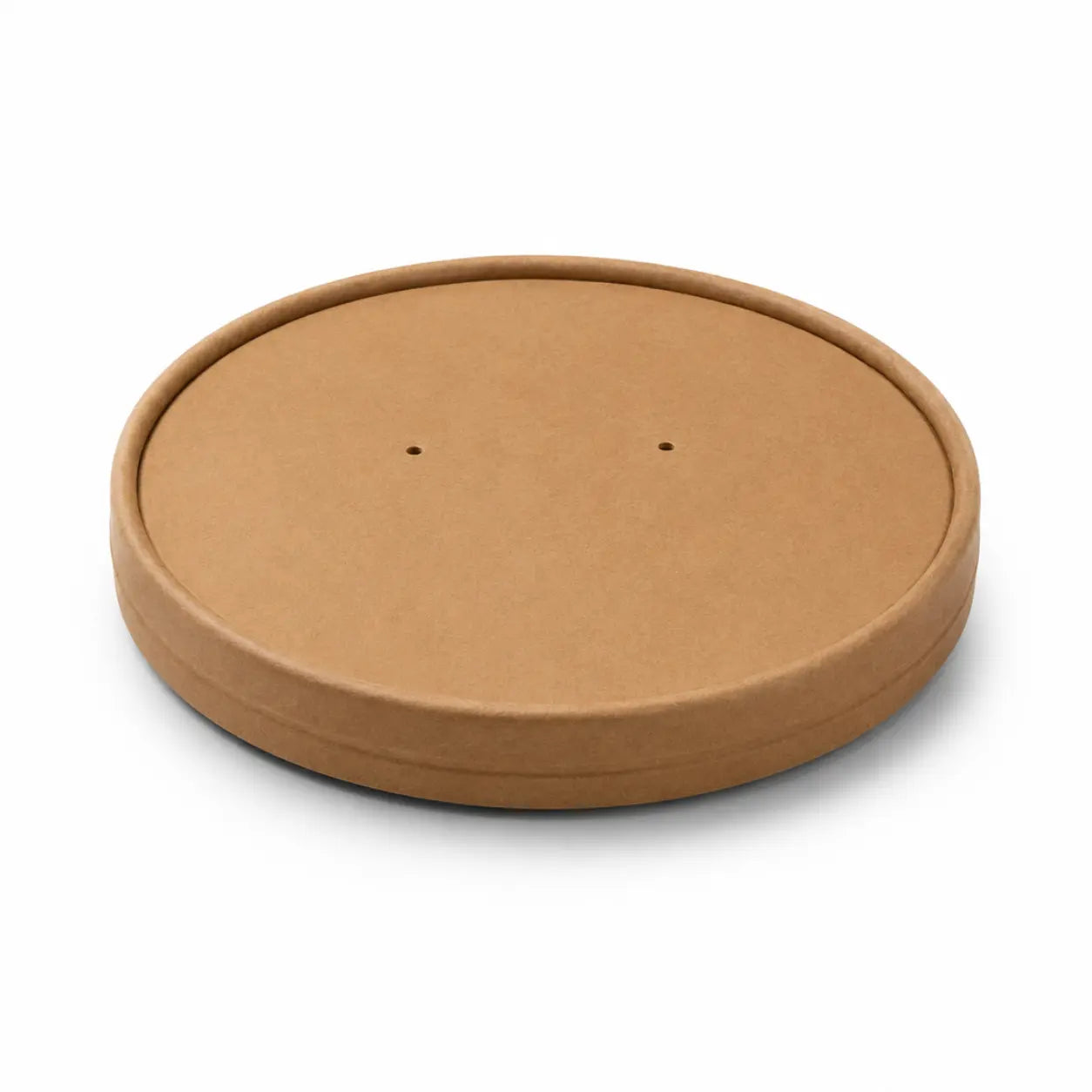Milieuvriendelijk Wegwerp Bruin Kraftpapieren Deksel voor Saladekom - 17,5cm Diameter | Past op 1000 ml / 32oz