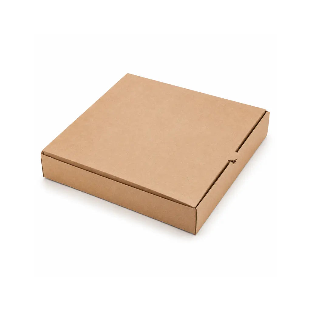 Eco-Friendly 9 Inch Disposable Brown Kraft Paper Pizza Box – 24 x 24 x 4.5 cm