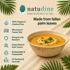 Organic Palm Leaf Round Sauce Bowl – 7 × 7 × 2.5 cm