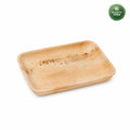 Organic Palm Leaf Rectangular Plate - 11 x 15 x 2.5 cm
