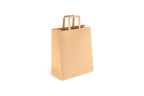 280x150x275mm Small Flat Handle Kraft Paper Bags