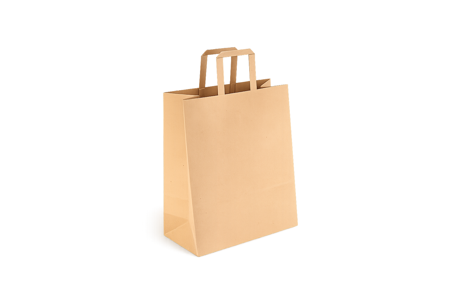 280x150x275mm Small Flat Handle Kraft Paper Bags